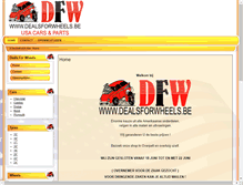 Tablet Screenshot of dealsforwheels.be